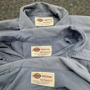Dickies Chambray Arbeitshemd Herren M Workwear Grunge Button Up Hemd 3 Stück - Bild 1 von 24