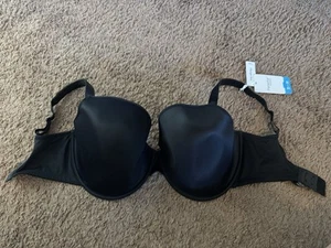 PANACHE SUPERBRA PLUNGE PORCELAIN BLACK UNDERWEAR SIZE 34H NEW - Picture 1 of 5