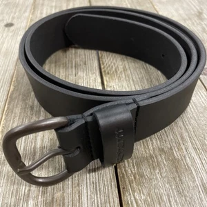 Cinturón de cuero de grano completo negro Carhartt para hombre talla mediana WB5517-W - Imagen 1 de 5