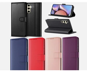 Para Samsung Galaxy XCover 7 Pro Cuero Ranura para Tarjeta Billetera Bloque Soporte Estuche Cubierta - Imagen 1 de 3
