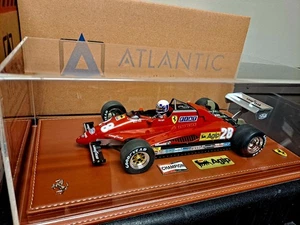 RARE 1/18 F1 Ferrari 126C2  Pironi Customized Luxury Display Case  - Picture 1 of 3