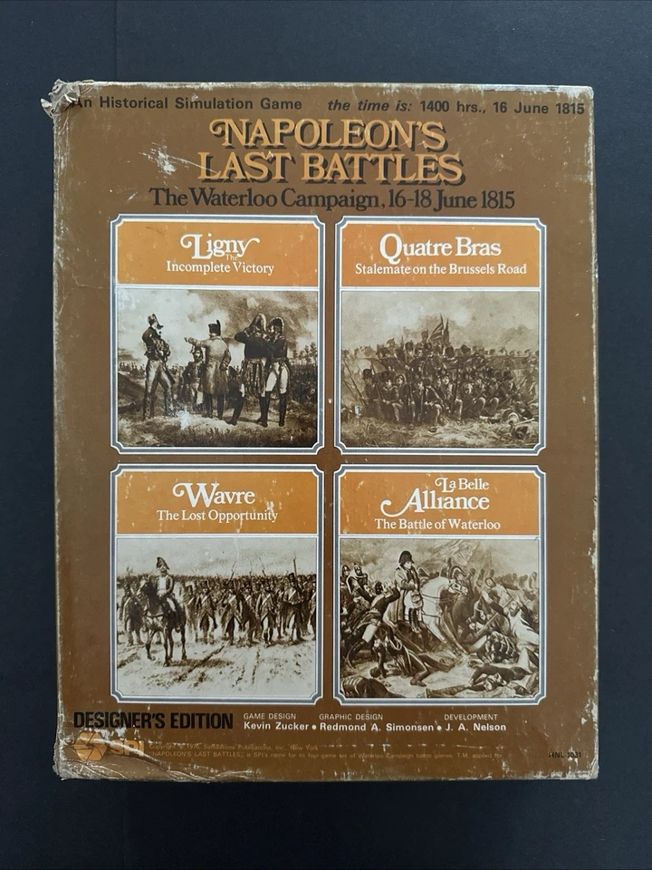 SPI Napoleon's Last Battles Designer Edition Waterloo Campaign 1976 - Image 1 of 4