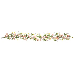 Guirnalda artificial Northlight huevos y hojas de Pascua - 6' - Imagen 1 de 9