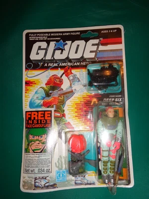 1988 Hasbro G.I.Joe "Deep Six" Deep Sea Diver Action Figure New in Package READ - Image 1 of 4