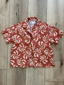 ZARA kids banana swirl shirt shirt is a short-sleeved, button-up piece Size 5 - Picture 1 of 3