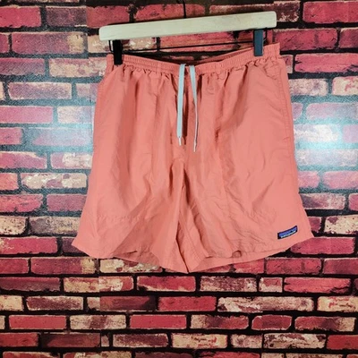 Bañador Patagonia Para Hombres Naranja Forrado Mediano Playa Resort Bolsillos Foto 1 de 4