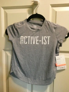 ATHLETA GIRL ACTIVE-IST HEATHER GRAY TEE TOP SIZE XS/ 6  NEW - Picture 1 of 2