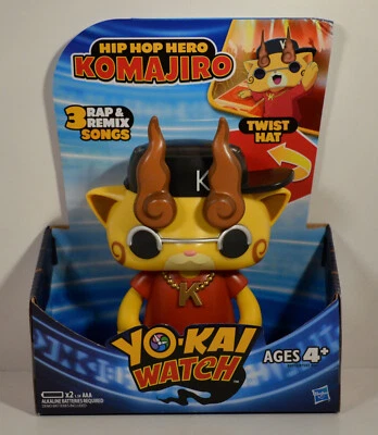 2016 Yokai Hip Hop Hero Komajiro DJ Rap Remix Figura de Música Yo-Kai Relógio Hasbro - Imagem 1 de 2