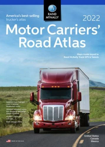 Rand McNally 2022 Motor Carriers Road Atlas (Rand McNally Motor Carriers - GOOD Foto 1 de 1