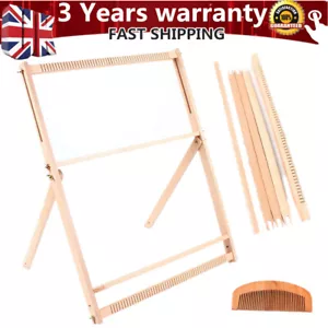 Wooden Weaving Adjustable Loom Craft DIY Hand Knitting Machine Kids Cretivity - Picture 1 of 12