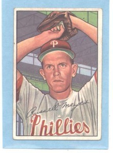 1952 Bowman #220 Russ Meyer Phillies VG Very Good  ID:674718