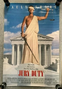 1995' VINTAGE *JURY DUTY* 40x27" MOVIE PROMO POSTER SHORE/CARRERE/TUCCI,PB21 - Bild 1 von 4