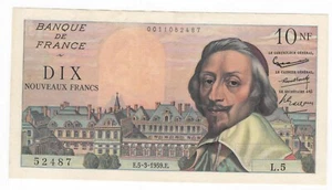 1959 FRANCE 10 FRANCS EXTREMELY FINE CONDITION P142 #128-5 - Picture 1 of 2