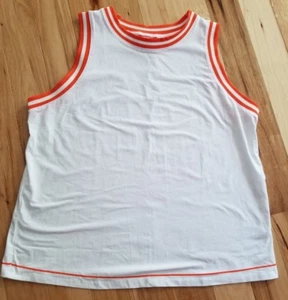 HUNTER for Target Contrast Trim White Orange Tank Top Shirt Women's Size XL  - Picture 1 of 5