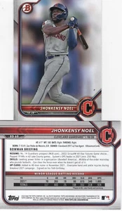 MLB 2022 Bowman Draft Paper # BD-60 Jhonkensy Noel Cleveland Guardians - Imagen 1 de 1
