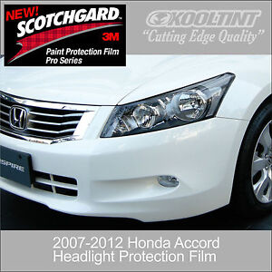 Headlight Protection Film by 3M for 2007-2012 Honda Accord Sedan