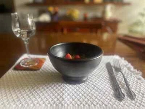JUEGO DE 10 PIEZAS Tazón de Sopa Taza 17 Oz o Quemador Inciense Taza Arcilla Negra Sin Esmaltar - Imagen 1 de 7