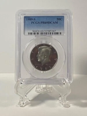 1989-S Kennedy Proof Half Dollar PCGS PF69 DCAM # 5367 - Image 1 of 2
