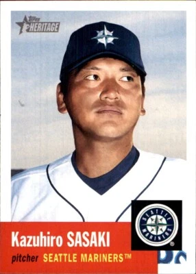 2002 Topps Heritage #416 Kazuhiro Sasaki SP SHORTPRINT SEATTLE MARINERS - Image 1 of 2