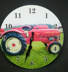 John Deere Tractor Glass Wall Clock 30cm Man cave Garage Shed - Bild 1 von 4