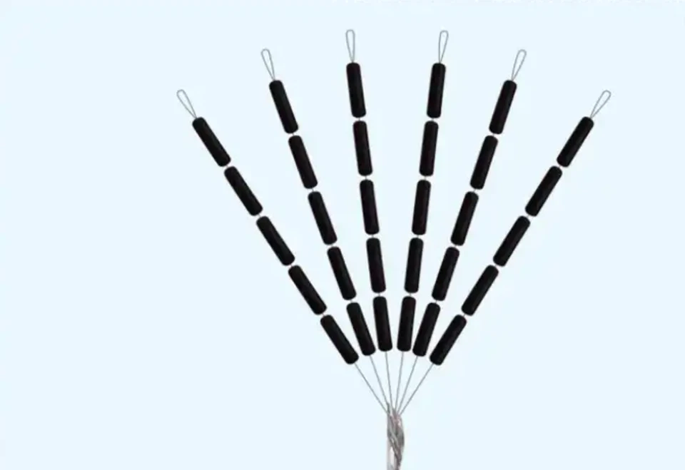 Float Stop Bead Line Stoppers Black Rubber  Buffer Sliding Small Medium Large - Image 1 of 1