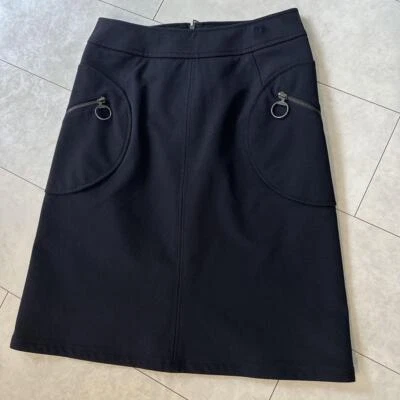 Falda Prada azul oscuro talla 38 M para mujer toda la temporada - Imagen 1 de 4