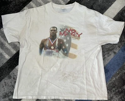 Vintage 2001 WWF No Mercy Pay Per View T Shirt Kurt Angle Size Xtra Large - Image 1 of 4