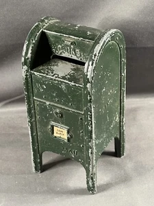 Buzón de Colección Servicio Postal de Correo de EE. UU. 15 Banco Sin Llave Verde Original 4479 - Imagen 1 de 16