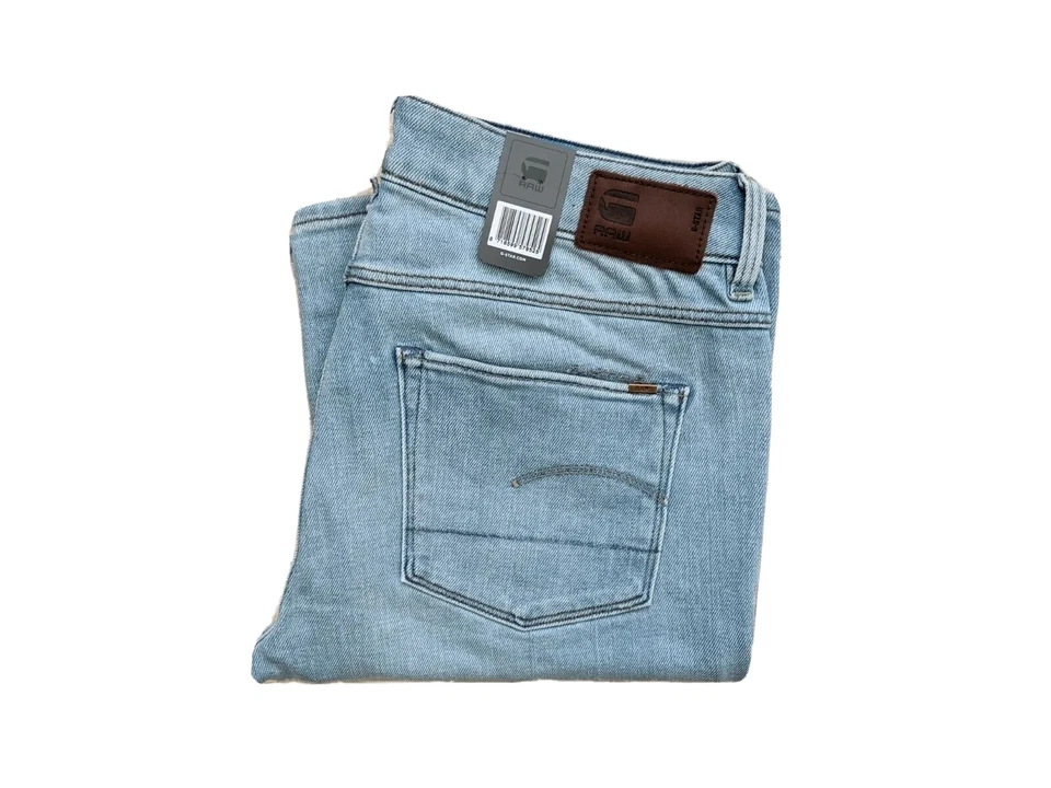 G-Star Raw 3301 Blue Denim Jeans Women's Washed Low Boyfriend Flare Fit W25/W27 - Image 1 of 4