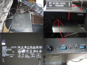 Lenovo 10G90019GE ThinkCentre M600 1,6GHz 4GB RAM 500 GB HDD Windows 10 Computer - Bild 1 von 1