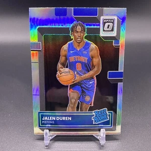 Silver Prizm Holo! 🚨2023 Donruss Optic Jalen Duren RC Rated Rookie Pistons #227 - Picture 1 of 3