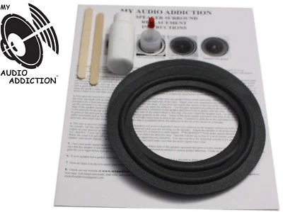 MY AUDIO ADDICTION Speaker Surround Repair Kit For JBL 6.5 TLX-12 MR-26 MR-38 MRV-308 MRV-310 6 1/2