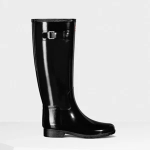 Botas de goma Hunter originales brillo refinado para mujer - 36 a 43 - negras - Imagen 1 de 1