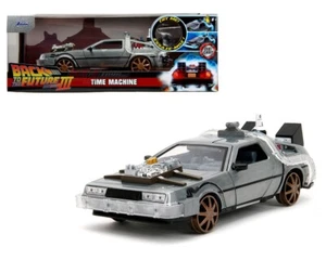 1/24 Jada Back To The Future Part III Time Machine DeLorean Rail Version 34996 - Picture 1 of 1