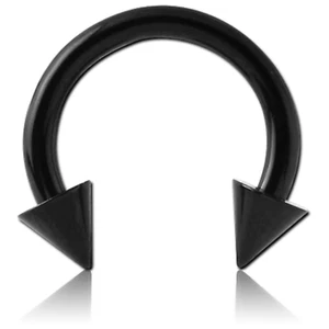 Circular Barbell Blackline CONE Ohr Brust Nase Septum Intim Tragus Lippe 2,5MM - Picture 1 of 2