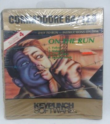 Commodore 64/128 Keypunch 4 Games - Yukon, Stalag 23, On The Run, Shifting Sands - Image 1 of 4