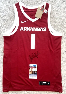 COACH JOHN CALIPARI SIGNED ARKANSAS RAZORBACKS NIKE BASKETBALL JERSEY JSA - Image 1 of 4
