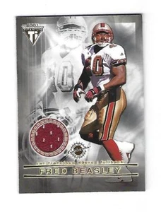 F.Beasley/P.Smith 2001 Pacific Titanium Dual GW Jersey Card. # 118 - Picture 1 of 2