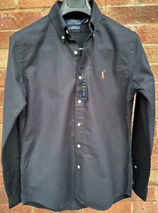 Ralph Lauren Black Slim Fit Oxford Shirt  - 100% Cotton