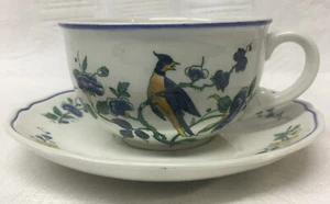 Villeroy & Boch Phoenix Blau Tea  Cup And Saucer Blue Stamp Phoenix Faces Right - Picture 1 of 4