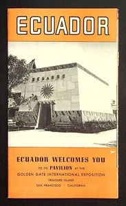 Ecuador Golden Gate Exposition 1939 Reiseprospekt Heft Fotos Karte Guide - Bild 1 von 7