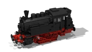 PDF instrucciones locomotora de vapor DR BR 80 MOC pieza única para construir en piedras LEGO© - Imagen 1 de 4