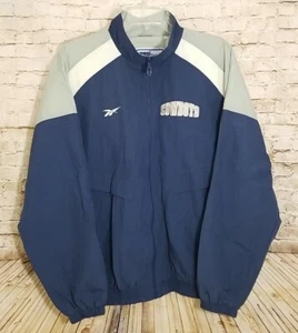 Vintage 90's Pro Line Reebok Dallas Cowboys Full Zip Jacket NFL Mens L Nylon - Picture 1 of 15