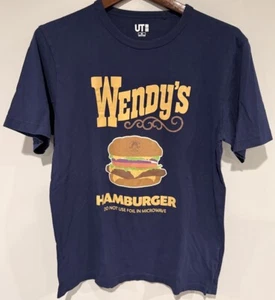 Camicia Wendy's Hamburger Uniqlo media americana fast food - Foto 1 di 5
