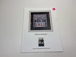 Twin Peak Primitives Snow Makers Counted Cross Stitch Pattern 1R - Picture 1 of 3