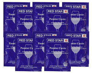 Red Star Premier Cuvee Yeast 10 Packets