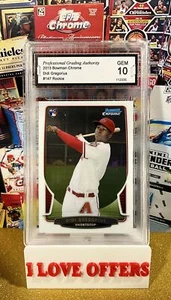 2013 BOWMAN CHROME DIDI GREGORIUS ROOKIE RARA PGA 10 GEM MINT C NOME NEGOZIO LEGGERE - Foto 1 di 4