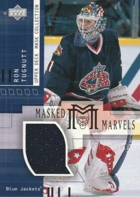 2001-02 Upper Deck UD Mask Collection Masked Marvels Jersey #MM-RT Ron Tugnutt - Image 1 of 2