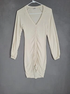 BB Dakota Steve Madden Cinch Sweater Dress V-Neck Small - Image 1 of 4