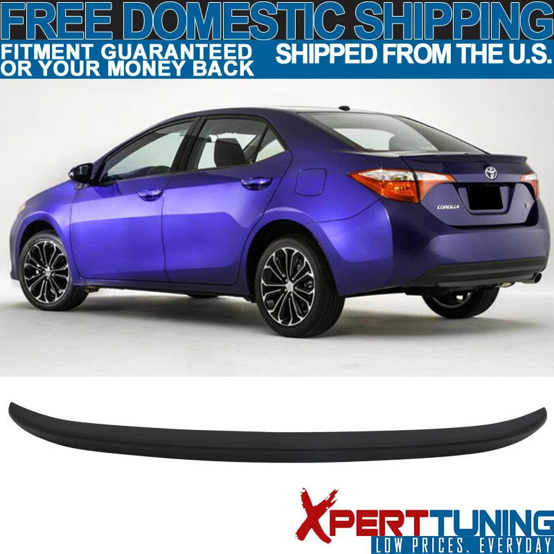 Fit 2014-2019 Toyota Corolla OE Style Rear Trunk Spoiler ABS Plastic Matte Black Foto 1 de 4